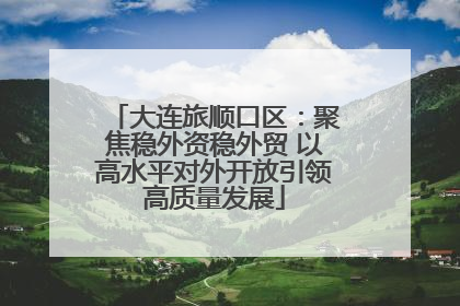 大连旅顺口区：聚焦稳外资稳外贸 以高水平对外开放引领高质量发展