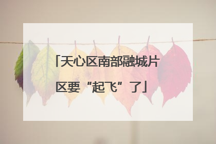 天心区南部融城片区要“起飞”了