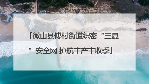 微山县傅村街道织密“三夏”安全网 护航丰产丰收季