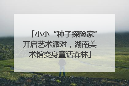 小小“种子探险家”开启艺术派对，湖南美术馆变身童话森林