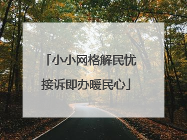 小小网格解民忧 接诉即办暖民心