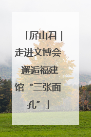 屏山君｜走进文博会 邂逅福建馆“三张面孔”