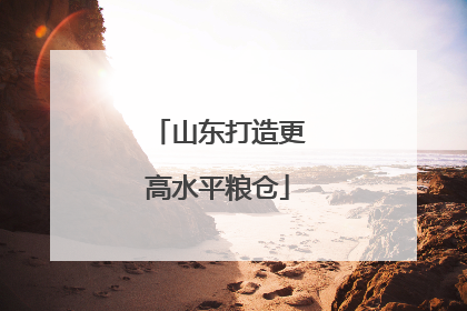 山东打造更高水平粮仓