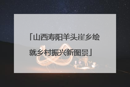 山西寿阳羊头崖乡绘就乡村振兴新图景