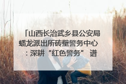 山西长治武乡县公安局蟠龙派出所砖壁警务中心：深耕“红色警务” 谱写“平安答卷”