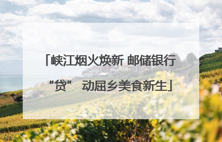 峡江烟火焕新 邮储银行“贷” 动屈乡美食新生