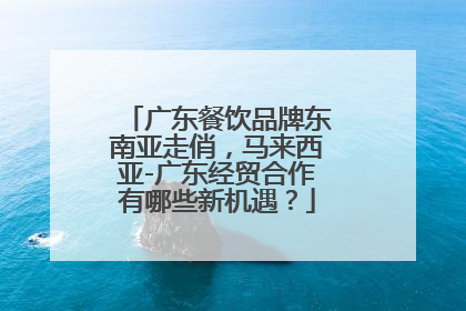 广东餐饮品牌东南亚走俏，马来西亚-广东经贸合作有哪些新机遇？