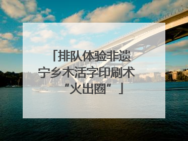 排队体验非遗 宁乡木活字印刷术“火出圈”