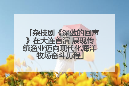 杂技剧《深蓝的回声》在大连首演 展现传统渔业迈向现代化海洋牧场奋斗历程