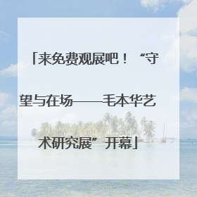 来免费观展吧！“守望与在场——毛本华艺术研究展”开幕