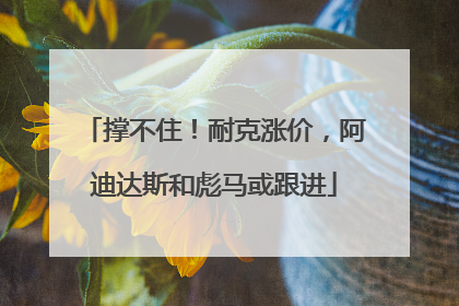 撑不住！耐克涨价，阿迪达斯和彪马或跟进