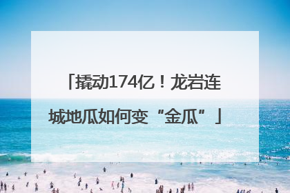 撬动174亿！龙岩连城地瓜如何变“金瓜”