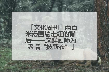 文化周刊丨两百米漫画墙走红的背后——这群画师为老墙“披新衣”