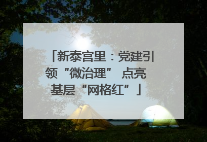 新泰宫里：党建引领“微治理” 点亮基层“网格红”