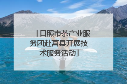 日照市茶产业服务团赴莒县开展技术服务活动