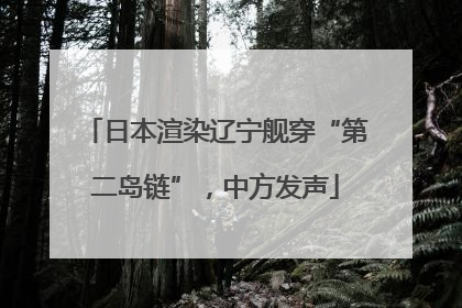 日本渲染辽宁舰穿“第二岛链”，中方发声