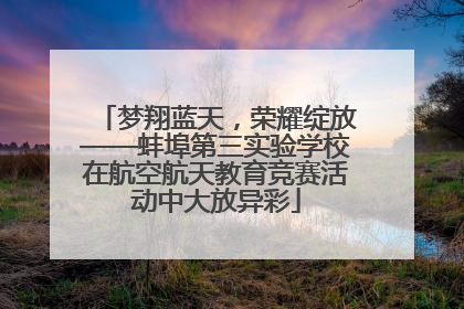 梦翔蓝天，荣耀绽放——蚌埠第三实验学校在航空航天教育竞赛活动中大放异彩