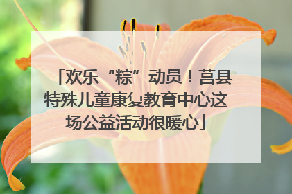 欢乐“粽”动员！莒县特殊儿童康复教育中心这场公益活动很暖心