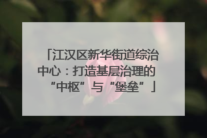 江汉区新华街道综治中心：打造基层治理的“中枢”与“堡垒”