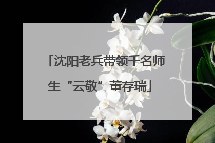 沈阳老兵带领千名师生“云敬”董存瑞