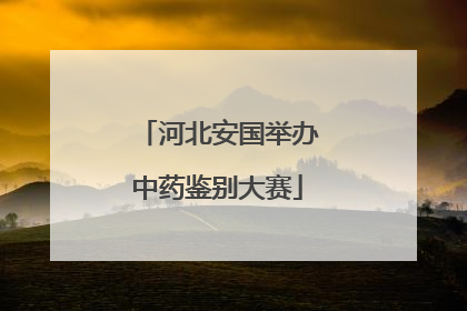河北安国举办中药鉴别大赛