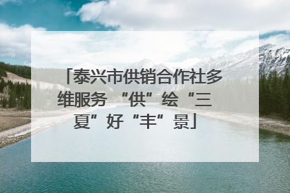 泰兴市供销合作社多维服务 “供”绘“三夏”好“丰”景