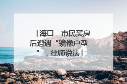 海口一市民买房后遭遇“镜像户型”，律师说法