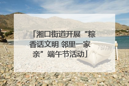 湘口街道开展“粽香话文明 邻里一家亲”端午节活动