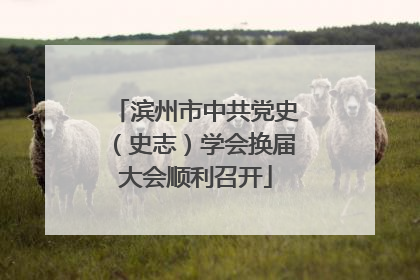 滨州市中共党史（史志）学会换届大会顺利召开