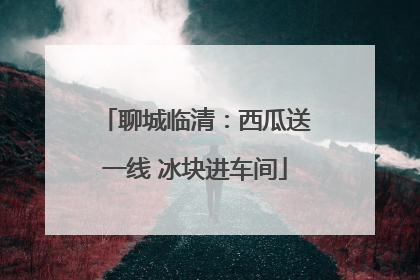 聊城临清：西瓜送一线 冰块进车间