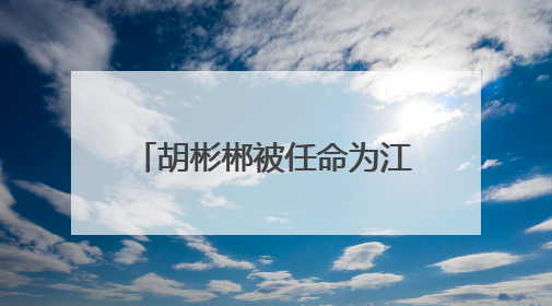 胡彬郴被任命为江苏省人民政府副省长、省公安厅厅长