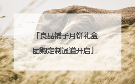 良品铺子月饼礼盒团购定制通道开启