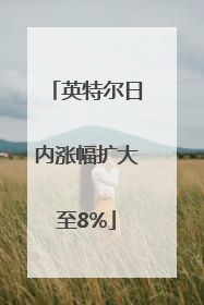 英特尔日内涨幅扩大至8%