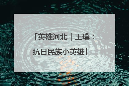 英雄河北｜王璞：抗日民族小英雄