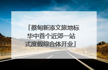 蔡甸新添文旅地标 华中首个近郊一站式度假综合体开业