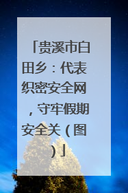 贵溪市白田乡：代表织密安全网，守牢假期安全关（图）