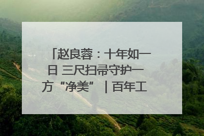 赵良蓉：十年如一日 三尺扫帚守护一方“净美”｜百年工运·劳模说