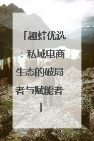 趣蛙优选：私域电商生态的破局者与赋能者