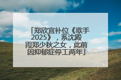郑欣宜补位《歌手2025》，系沈殿霞郑少秋之女，此前因抑郁症停工两年