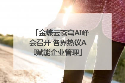 金蝶云苍穹AI峰会召开 各界热议AI赋能企业管理