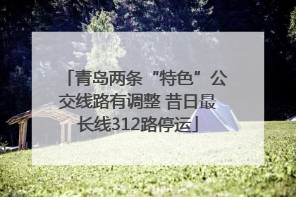 青岛两条“特色”公交线路有调整 昔日最长线312路停运
