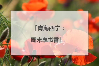 青海西宁：周末享书香