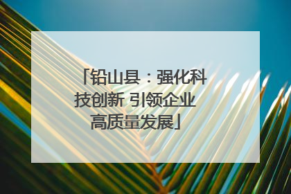 铅山县：强化科技创新 引领企业高质量发展