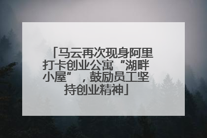 马云再次现身阿里打卡创业公寓“湖畔小屋”，鼓励员工坚持创业精神