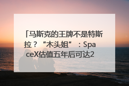 马斯克的王牌不是特斯拉？“木头姐”：SpaceX估值五年后可达2.5万亿美元！