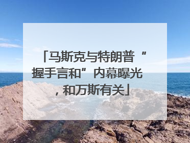 马斯克与特朗普“握手言和”内幕曝光，和万斯有关