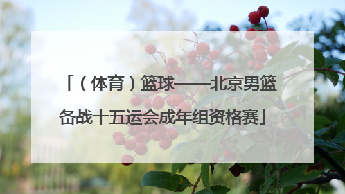 （体育）篮球——北京男篮备战十五运会成年组资格赛