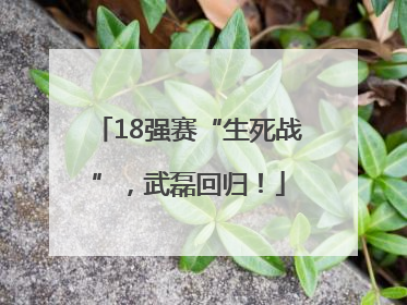 18强赛“生死战”，武磊回归！