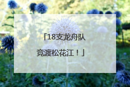 18支龙舟队竞渡松花江！