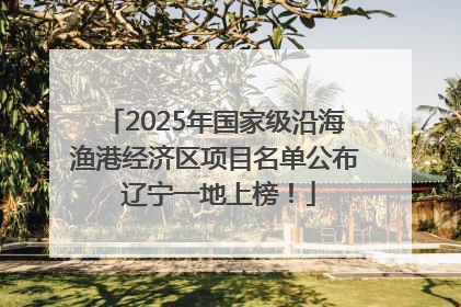 2025年国家级沿海渔港经济区项目名单公布 辽宁一地上榜！